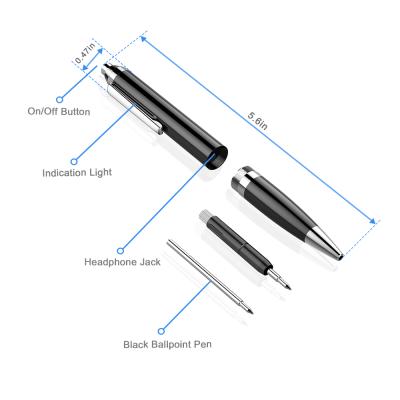 China JNN Q90 8GB Aluminum Alloy Digital Voice Recorder Pen with Write Function Recorder for Lectures, Meetings, Interviews for sale