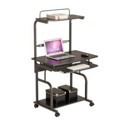 China Cooling Home office simple laminated desktop Working Student learning and writing compact computer table shelf with casters for sale