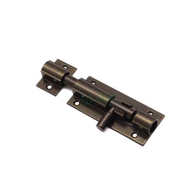 China Aluminum Alloy Vertical Door Flush Bolts Hardware Tower Bolt Lock for sale