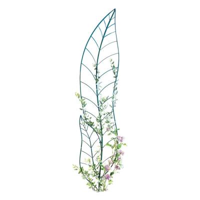 China Wholesale Country Garden Trellis Plant Support Tall Leaf Green Stake Garden Trellis For Climbing Plants for sale