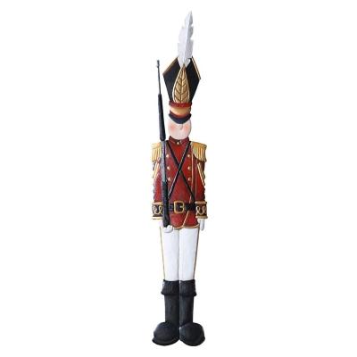 China Wholesale Country Metal Holiday Tin Soldier Wall Christmas Holiday Home Decoration for sale