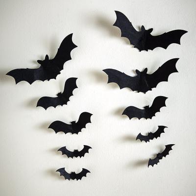 China Modern Indoor Outdoor Decoration Metal Bat Wall Sculpture Halloween Home Decoration for sale