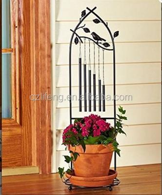 China Europe Outdoor Decor Standing Wind Chime Backyard Flower Plant for sale