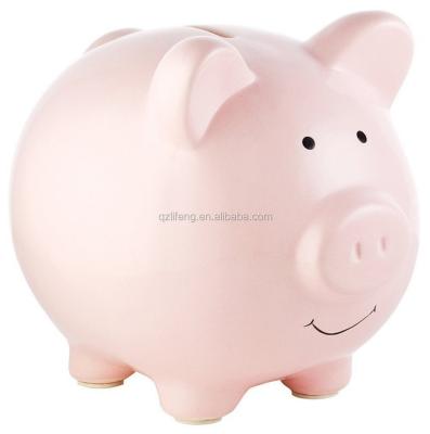 China Piggy Bank For Kids Great Gift For Kids Pink Ceramic Piggy Bank for sale