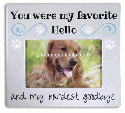 China Memorial Pet Picture Frame Dog Picture Frame For Dog Or Cat for sale