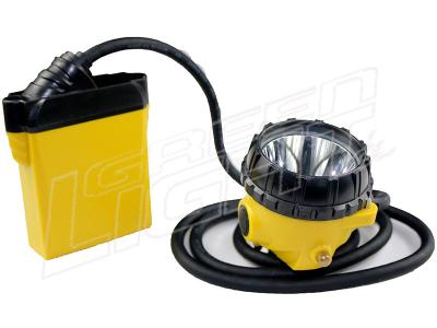 China 800mA Corded Mining Lamps with One Main Light and Two Auxiliary Lights for sale