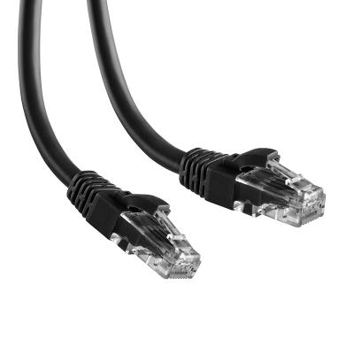 China Ethernet System Round CAT7 Cat6a Since LAN Ethernet Network Patch Cord Cable RJ45 SFTP Cable Shielded Cable Black 0.5m 1m 2m 3m 5m for sale