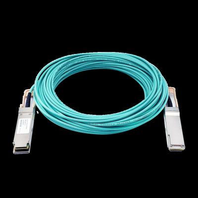 China Inside 100G QSFP28 3m 5m 7m 10m 15m 20m Lead Free Active And Lead Free OM3 Fiber Optic Cables 1m 2m Compliance for sale