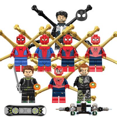 China Educational Figures Toy For Children Juguetes Toy Super Movie Spider Claw DIY Toy Building Blocks Wholesale Collection KF6159 for sale