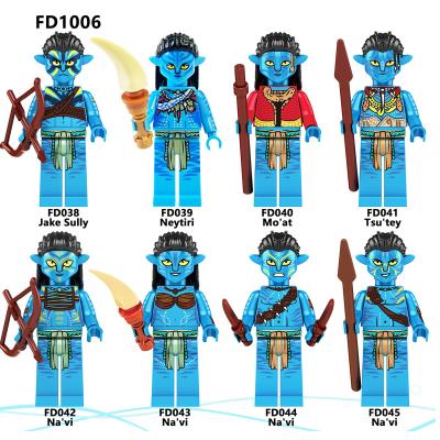 China Building Toy 2023 New Movie Avatar 2 FD1006 Na'vi' Na Children's Way Mini Character Building Block Water Neytiri Figure Collect Plastic Toy for sale