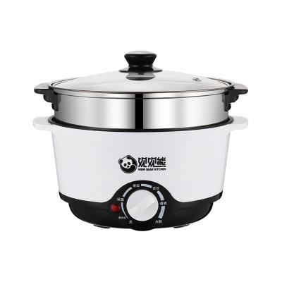 China Hot Sale 220V Mini Household Portable Hotel Non-Stick Multifunctional Cooker with Steamer Pot for sale