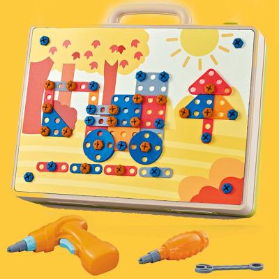 China DIY TOY Assembly game storage box power tool drilling 3d screw diy puzzle for sale