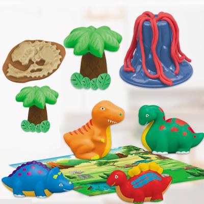 China Kids Color Clay Toy Set DIY Play Baby Game Dinosaur Kits Dough Modeling Kids Color Clay Toy Set for sale