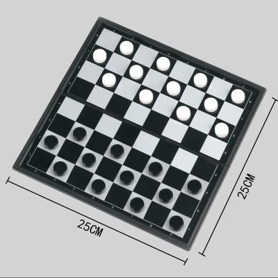 China Magnetic Drafts Chessboard Set Educational Children Interactive Game Toy Drafts Magnetic Chessboard Set for sale