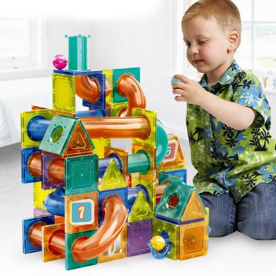 China DIY Building Toy Track Play Puzzle Toys Building Blocks Magic Magnetic Tiles for sale