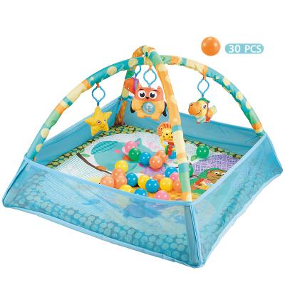 China Educational Toy Carpet 2 In 1 Net Game Ocean Ball Toys Baby Play Mat Gym for sale