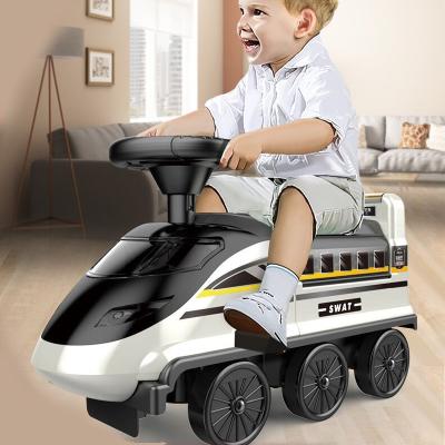 China Ride On Toy Electric Story Machine Adventure Train Truck Sliding Baby Toys Ride On Car Kids for sale