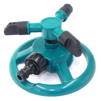 China Garden Water Irrigation 3-Arm Automatic 360 Degree Rotating Sprinklers Garden Yard Lawn Agriculture Irrigation Sprinkler Device for sale