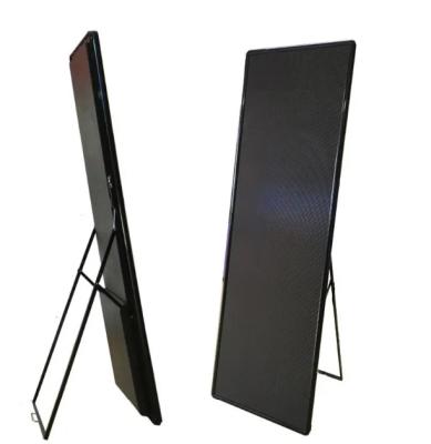 China Indoor Custom Poster Egypt Exhibition Display Led Signage Portable Aluminum Folding Kiosk Non Contact for sale