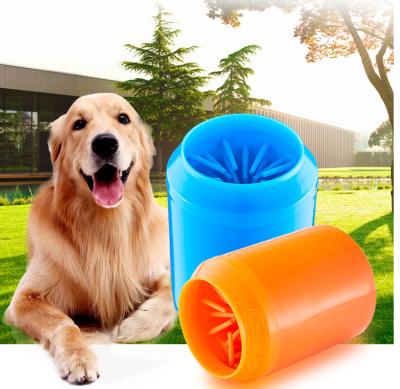 China C&C Viable Portable Dog Paw Cleaner Pet Cleaning Brush Cup Dog Foot Seal for sale