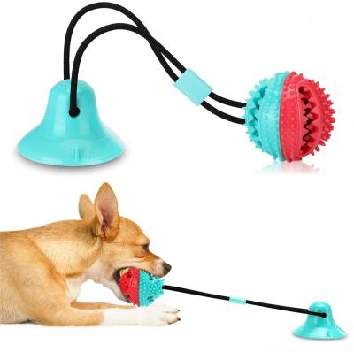 China Hot Sales Chew Dog Toy Wholesaler Dog Toy Suction Cup Chew Rope Toys With Balls Chew Dog Toy for sale