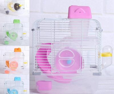 China C&C Sustainable Hamster Cage, Small Animal Habitat with Hamster Wheel, Water Bottle and Hideout for sale