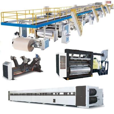 China machinery & High Speed ​​Fully Automatic Material 3 Layers 5 Layers 7 Layer Corrugated Cardboard Production Line for sale