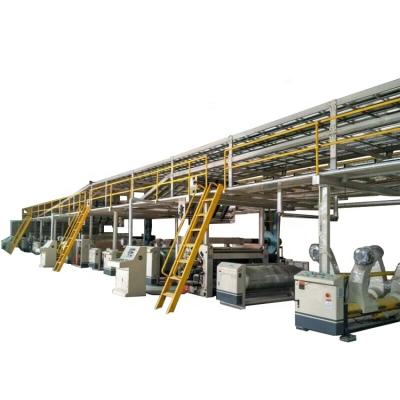 China machinery & High Speed ​​Full Automatic Hardware 5 Ply Corrugated Cardboard Production Line for sale