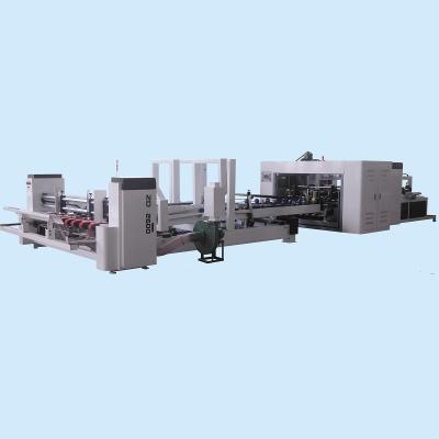 China QH-2800 high-speed digital products folder gluer and box stitching machine/carton box making machine for sale