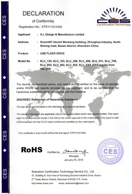 ROHS - Shenzhen Silu Electronic Co.,Ltd