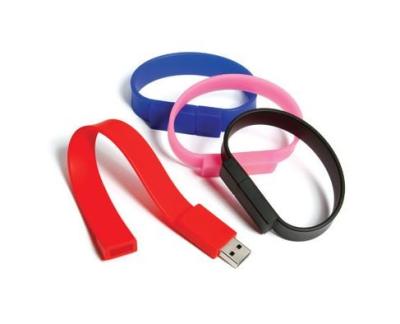 China Promotional free logo bracelet usb flash disk with factory price for sale