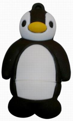 China PVC Penguin shape pen drive for sale