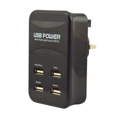 China british system BS usb power adapter charger with four usb power ports for sale