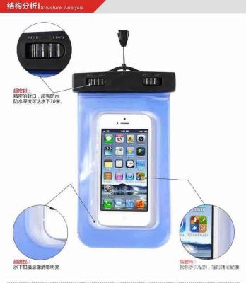 China transparent pvc pouch for mobile phone cell phone for sale