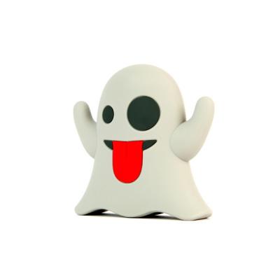 China Customized PVC WHITE GHOST shaped 2600mah power bank mobile phone charger factory wholesale for sale