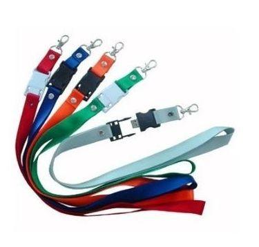 China Polyester cheap custom printing lanyard neck strap usb flash drive for sale