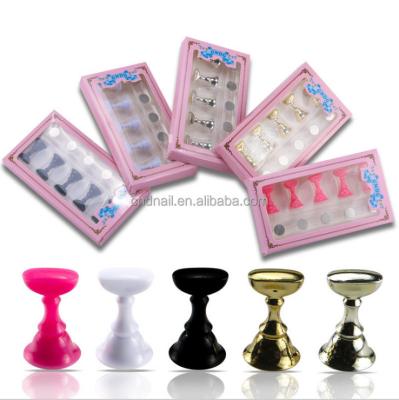 China DIY Nail Art/Manicure Salon Manicure Personal Nail Finger Tips Show Seat Beginner Practice Training Nail Polish Rack Checkerboard Base Nail Plate Holder for sale