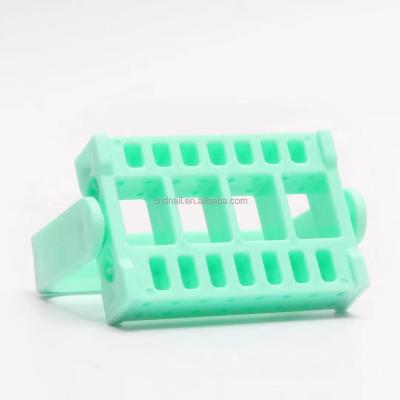 China Personal DIY Nail Art/Manicure Salon Wholesale 16 Holes Nails Rack Holder Display Nail Drill Appearance Shelf Bits Container Case Manicure Accessories drill bit for sale