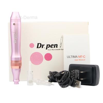 China Automatic Micro Needle M7 Pink Dermapen Wireless Dr. Pen M7 Anti-Puffiness Derma Pen for sale