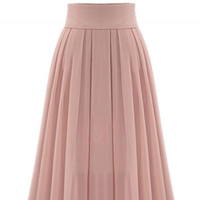 China Long Anti-static Tulle Plus Size Women Skirts New Korean Chiffon Skirt Elegant High Waist Women Midi Skirt for sale