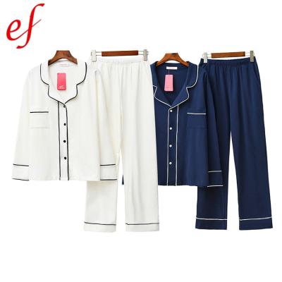 China New autumn china two-piece wholesale QUICK-DRY pajamas long couples pajamas sets cotton pajamas women for sale