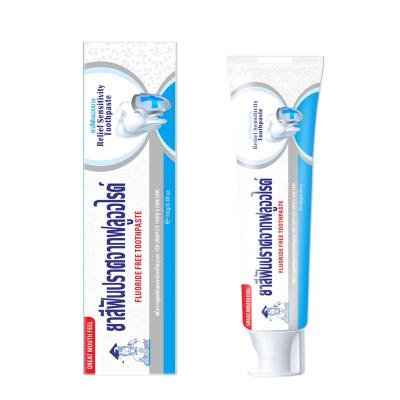 China Anti-Cavity AHQ Relief Sensitivity Fluoride-Free Toothpaste Thai version protect sensitive teeth 108g OEM/ODMservice toothpaste manufacturer for sale