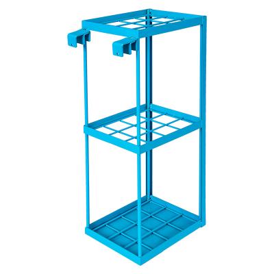 China Single-sided Load Bearing 1000kg Powder Coated Metal Plate Shelf Upright Pallet Mart Storage Warehouse Rack for sale