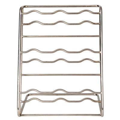 China Single-sided Customized Handmade Metallic Soft Brass Finished Kitchen Accessories Juice Storage Holder Supermarket Soft Drink Storage Rack for sale