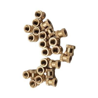 China New Brass Nut Aluminum Brass Nut M3*4.7*5 Injection Molding Brass Nut (unit weight 0.5g) with high precision, fast delivery f brass for sale