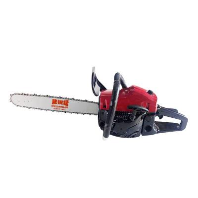 China Popular Gasoline 2-Stroke 5200 Chain Saw Cordless Gasoline Chainsaw Wood Cutting Machine 52CC Chainsaw for sale