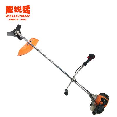 China Hand Push Gas Lawn Mower Professional Side Brush Cutter 2-Stroke Petrol Hanging Type for Garden and Farm Craftsman Electric Lawn Mower for sale