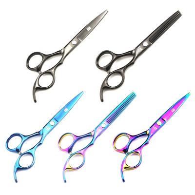 China Hot Selling Colorful Professional Hairdressing Thinning Scissors Amazon Low Cost Barber Equipment Barber Scissors For Salon for sale