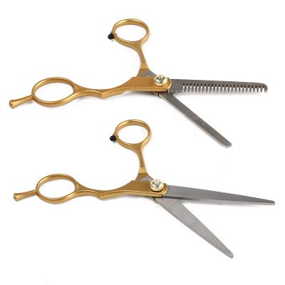 China Thinning Scissors Point Factory Price Barber Equipment Razor Scissor Hairdressing Tools Golden Hair Cutting Scissors for sale