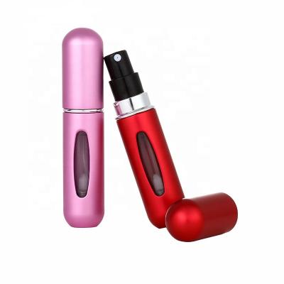 China High Quality Portable 5ml Metal Perfume Bottle Mini Metal Perfume Travel Perfume Spray Aluminum Bottle for sale